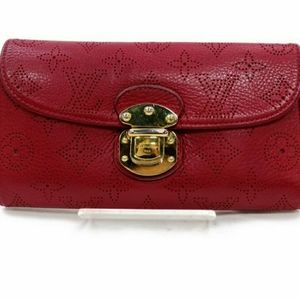 Authentic Louis Vuitton Long Wallet Rose Mahina